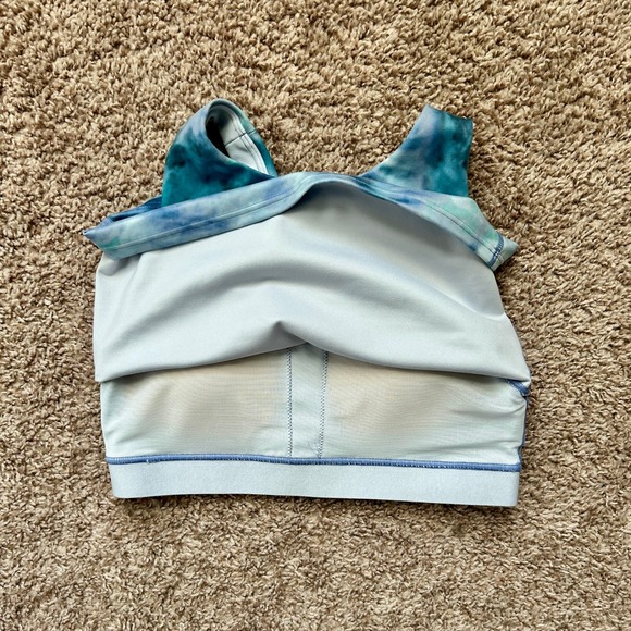 Athleta I Conscious Crop A-C Sports Bra Top I Size XS I Tie Dye Racerback - Picture 3 of 12